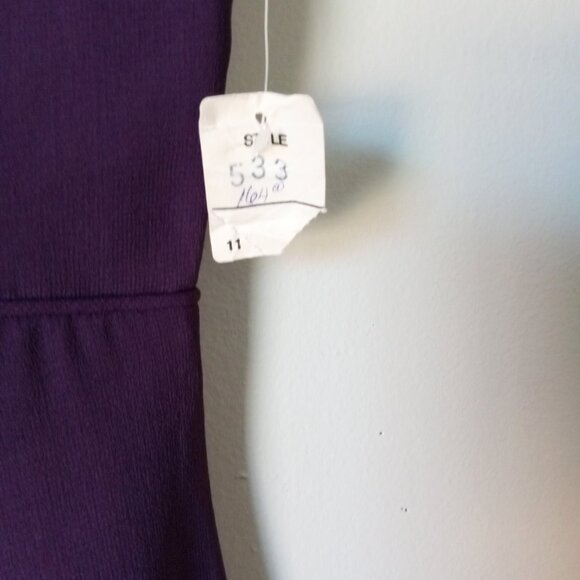 Vintage 1990s Jordan Sleeveless Purple Prom / Formal Dress - Picture 4 of 7